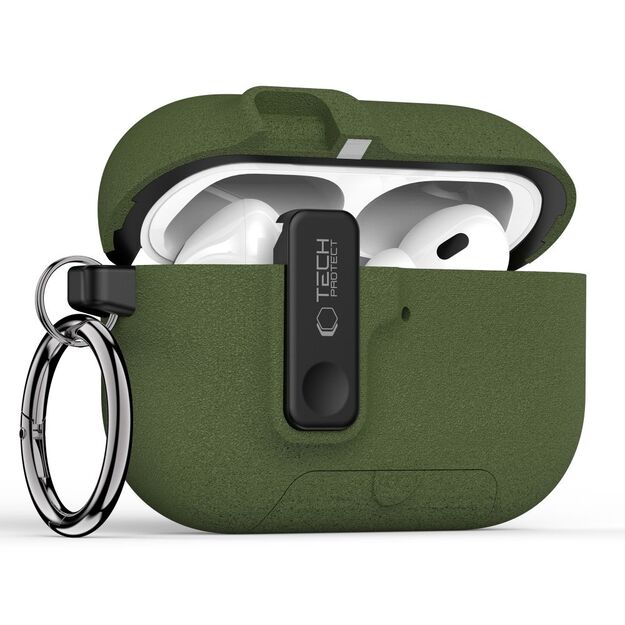 Tech-Protect Slim Hook Case for AirPods Pro 3 - Green 1