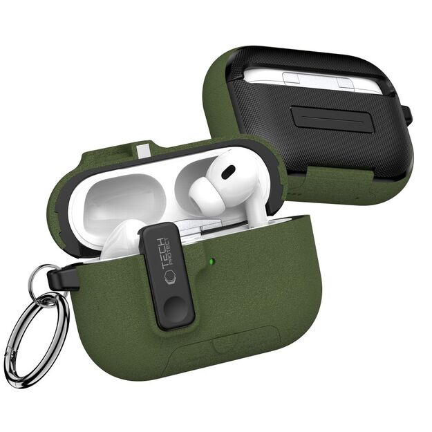 Tech-Protect Slim Hook Case for AirPods Pro 3 - Green 2