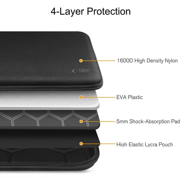 Tech-Protect Hardpouch Laptop Case 13-14 - Black 7