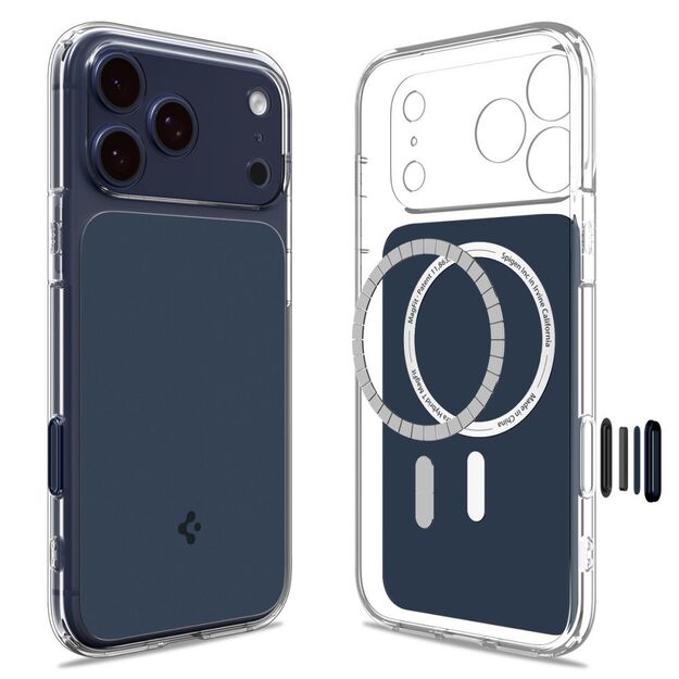 Spigen Thin Fit MagSafe Case for iPhone 17 Pro - Clear Navy Blue 1