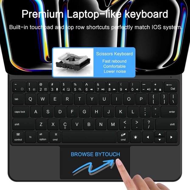 Tech-Protect SmartCase Magnetic for iPad Pro 13&rdquo; 7/8 2024-2025 - Black 5