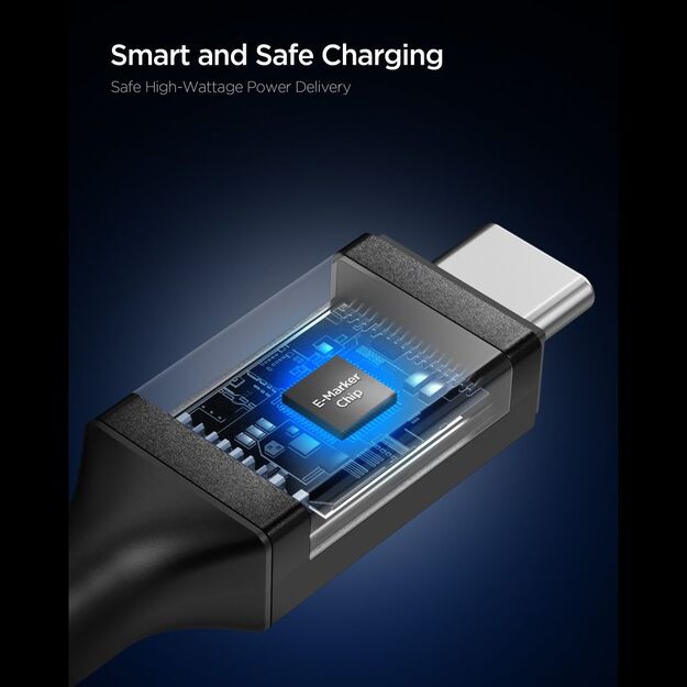 Spigen EB10020CC USB-C Cable 100W 200cm - Black 3