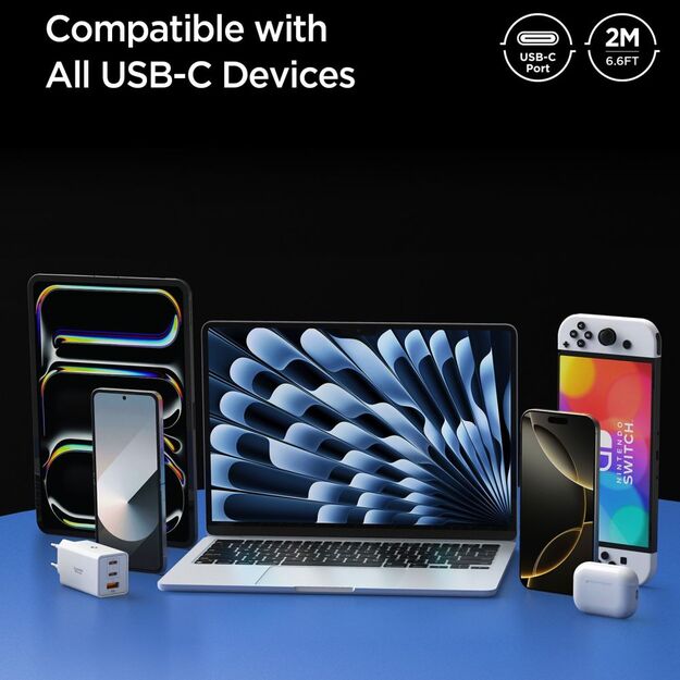 Spigen EB10020CC USB-C Cable 100W 200cm - Black 6