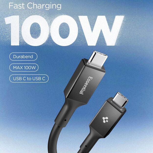 Spigen EB10020CC USB-C Cable 100W 200cm - Black 1