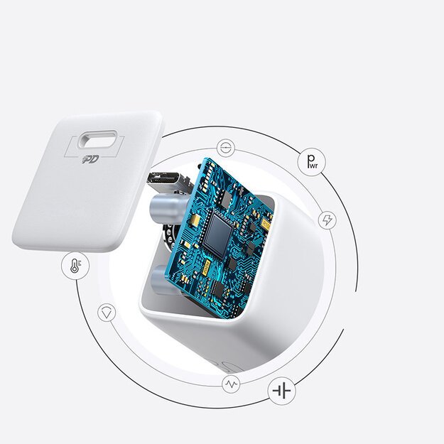 Joyroom fast wall charger USB Type C 25W 3A EU plug white (L-P251) 13