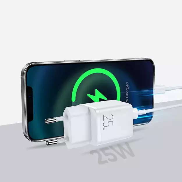 Joyroom fast wall charger USB Type C 25W 3A EU plug white (L-P251) 1
