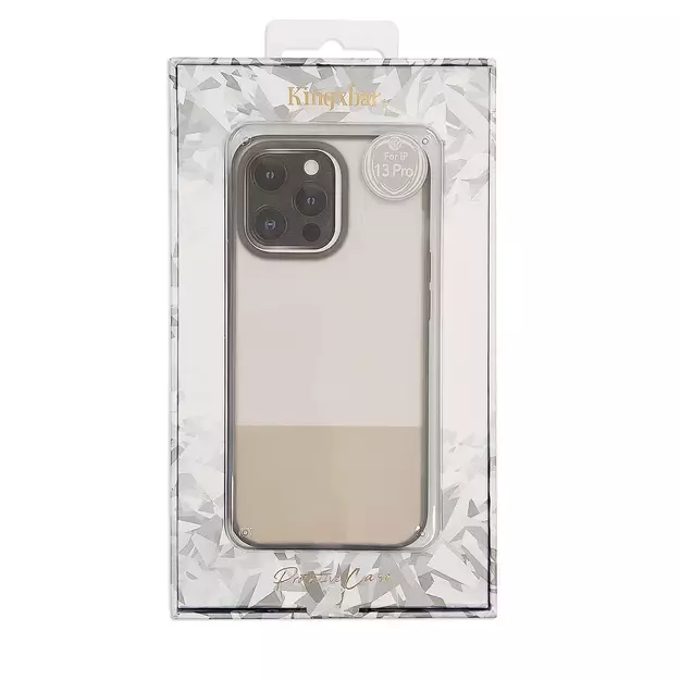 Kingxbar Plain Series case cover for iPhone 13 silicone cover gray 17