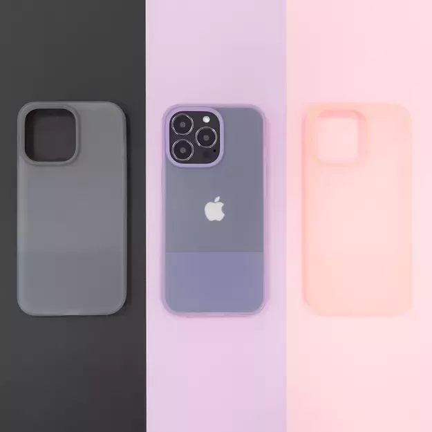 Kingxbar Plain Series case cover for iPhone 13 silicone cover gray 16