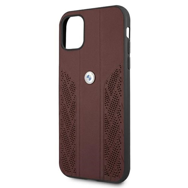 Etui BMW BMHCN61RSPPR iPhone 11 6,1  / Xr czerwony/red hardcase Leather Curve Perforate 5