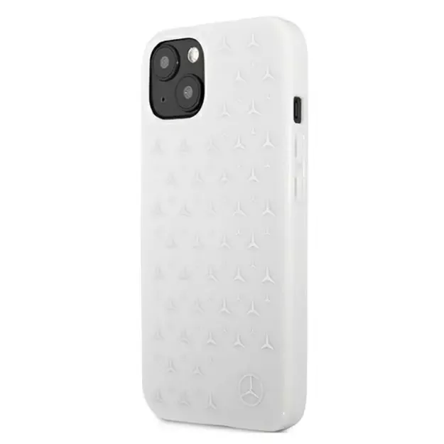 Mercedes MEHCP13MESPWH iPhone 13 6,1  biały/white hardcase Silver Stars Pattern 13