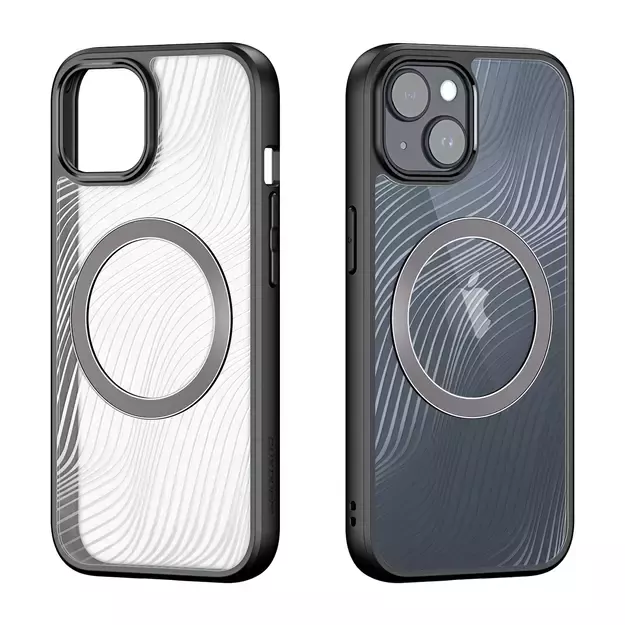 Armored case for iPhone 15 Plus with MagSafe Dux Ducis Aimo Mag - black 1