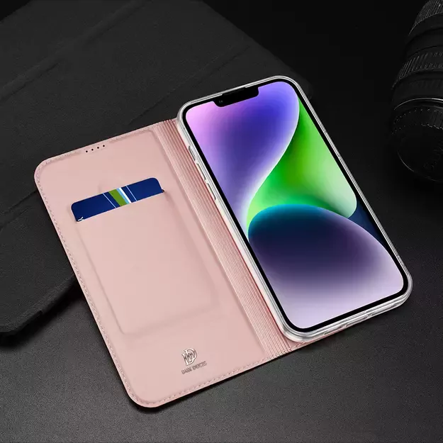 Dux Ducis Skin Pro Wallet Case for iPhone 15 Plus - Pink 15