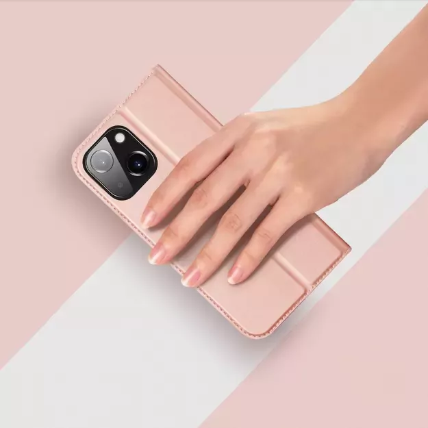 Dux Ducis Skin Pro Wallet Case for iPhone 15 Plus - Pink 12