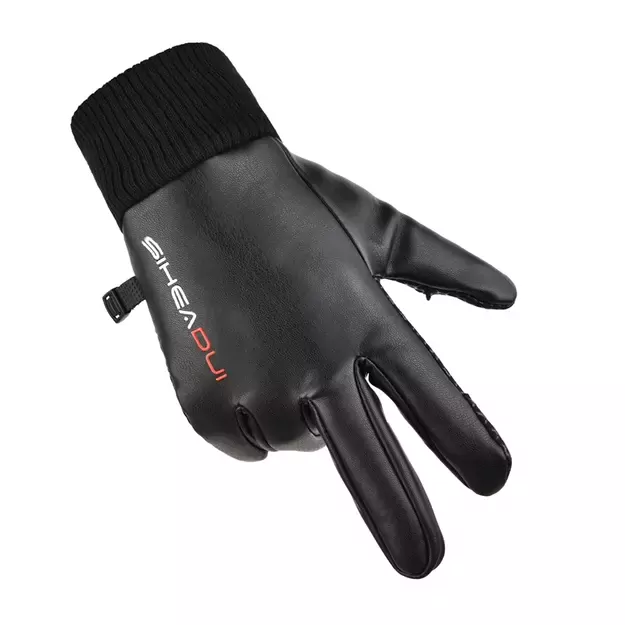 Men s insulated, anti-slip telephone gloves - black 4