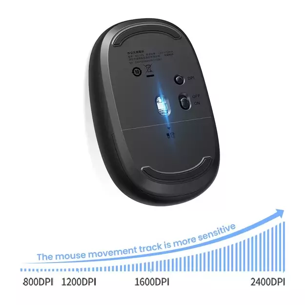 Ugreen MU105 2.4GHz USB wireless mouse - navy blue 9