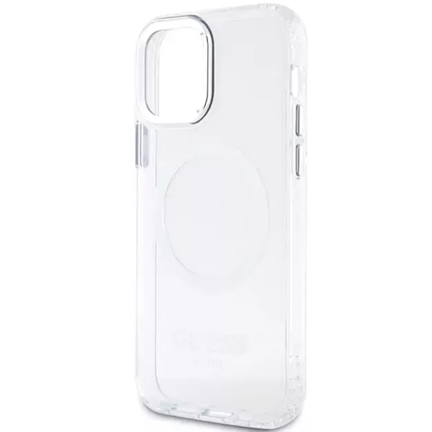 Guess Metal Outline Magsafe case for iPhone 12 / iPhone 12 Pro - silver 5