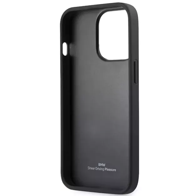 BMW Leather Emboss case for iPhone 13 Pro / iPhone 13 - black 6