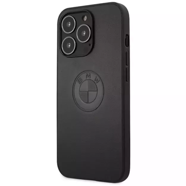 BMW Leather Emboss case for iPhone 13 Pro / iPhone 13 - black 1