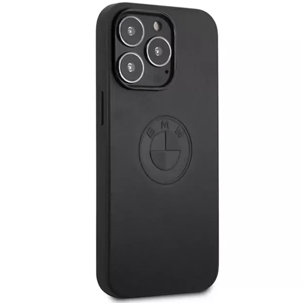 BMW Leather Emboss case for iPhone 13 Pro / iPhone 13 - black 3