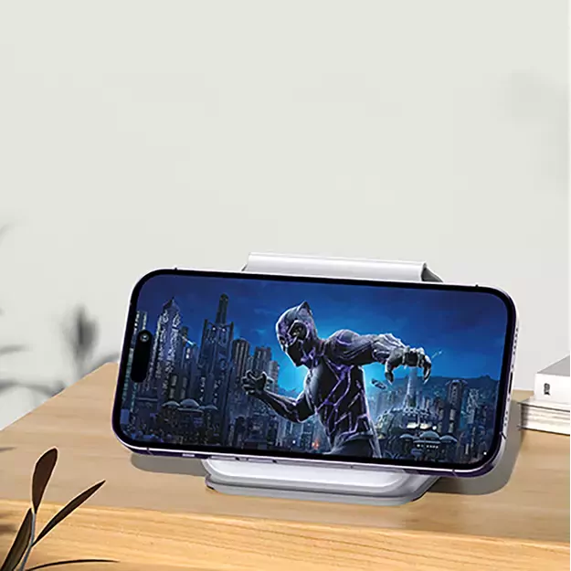 Dudao A11N 15W 3in1 Inductive Charger - White + USB-C / USB-C Cable 19