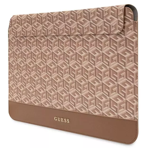 Guess GCube Stripes case for a 14&quot  laptop - brown 4