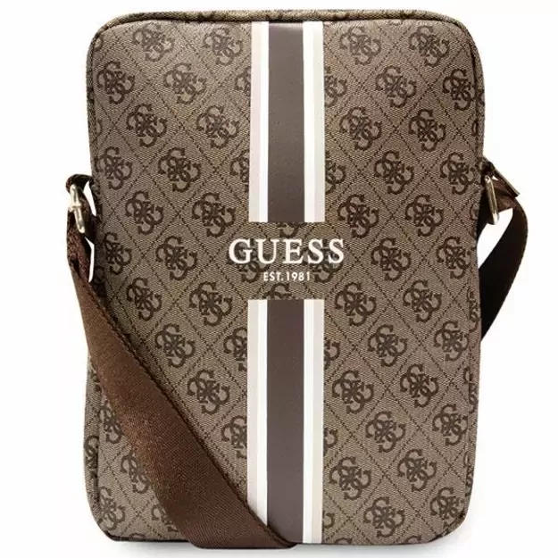 Guess Bag GUTB10P4RPSW 10  brown/brown 4G Stripes Tablet Bag
