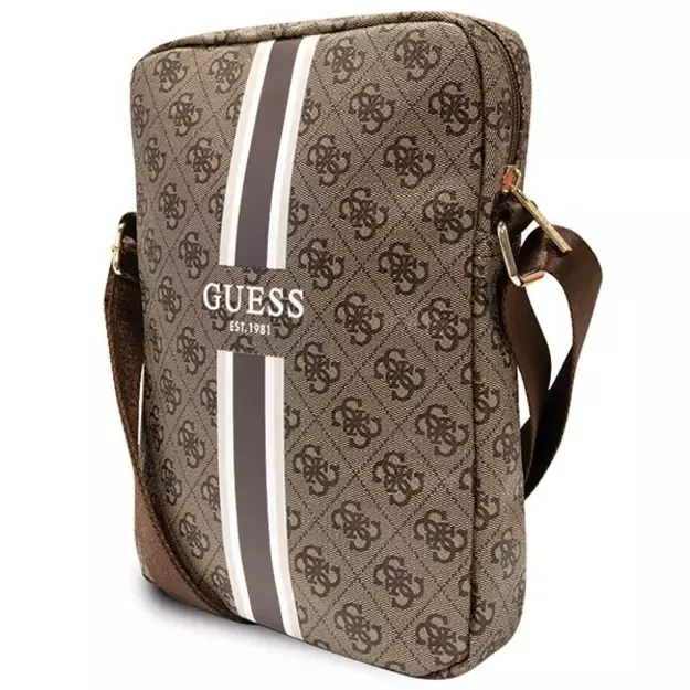 Guess Bag GUTB10P4RPSW 10  brown/brown 4G Stripes Tablet Bag 3
