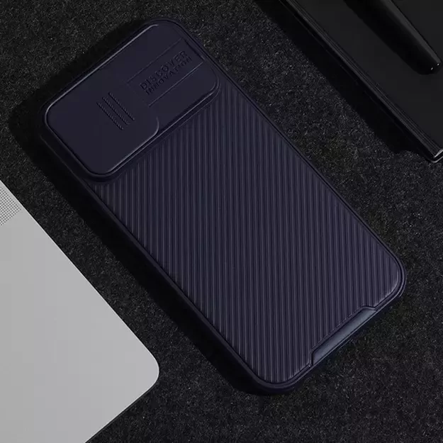 Nillkin CamShield Pro Magnetic Case for iPhone 15 Pro Max with Camera Protector - Blue 27