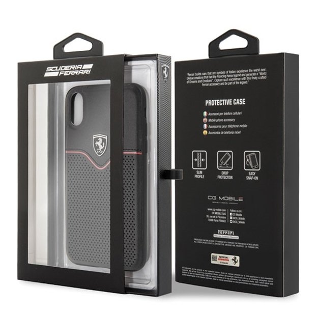 Ferrari Hardcase FEOVEHCI65BK iPhone Xs Max black/black Off Track Victory 6