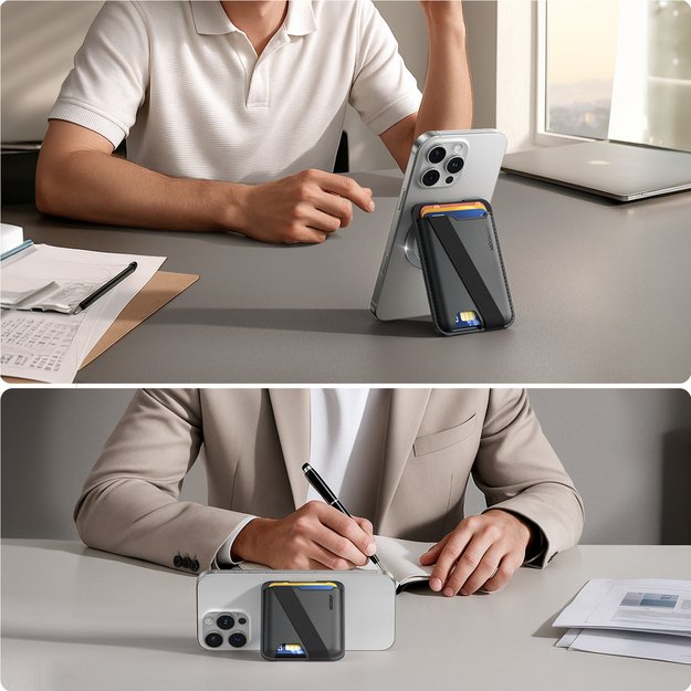 Joyroom JR-ZS432 Magnetic Wallet Compatible with MagSafe - Black 3