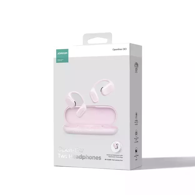 Joyroom Openfree JR-OE1 wireless on-ear headphones - pink 4