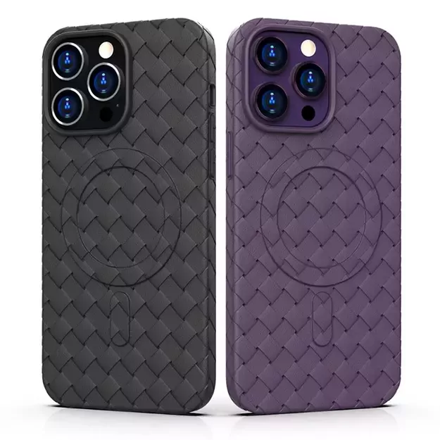 MagSafe Woven Case for iPhone 15 - purple 8