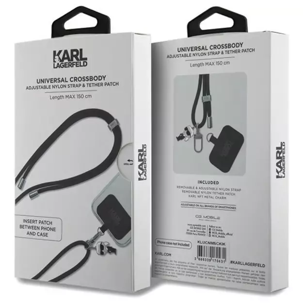 Karl Lagerfeld KLUCNMSCKIK Universal CBDY Cord case - black 4