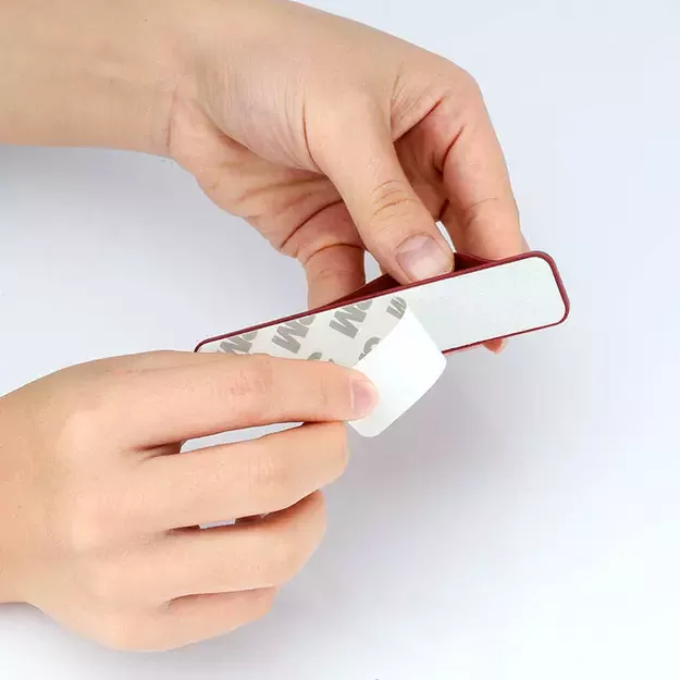 Self-adhesive finger holder with zipper - green 9