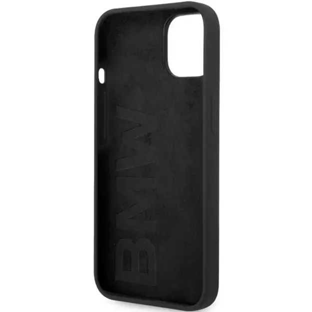BMW BMHMP14SSILBK2 case for iPhone 14 - black Signature Liquid Silicone MagSafe 6