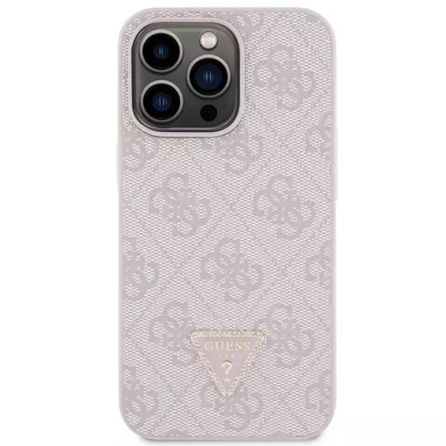Guess GUHCP13XP4TDSCPP case for iPhone 13 Pro Max 6.7&quot  - pink Crossbody 4G Metal Logo 9