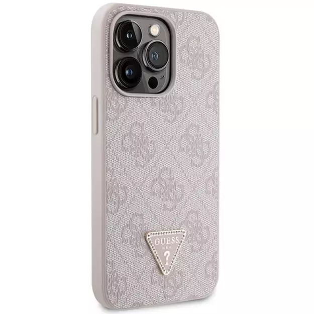 Guess GUHCP13XP4TDSCPP case for iPhone 13 Pro Max 6.7&quot  - pink Crossbody 4G Metal Logo 10