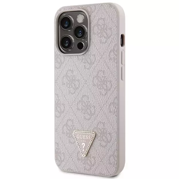 Guess GUHCP13XP4TDSCPP case for iPhone 13 Pro Max 6.7&quot  - pink Crossbody 4G Metal Logo 8