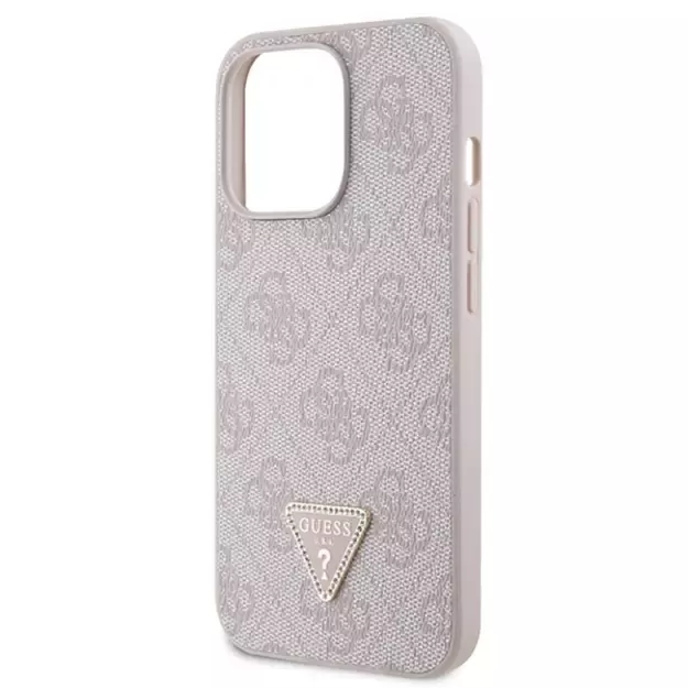 Guess GUHCP13XP4TDSCPP case for iPhone 13 Pro Max 6.7&quot  - pink Crossbody 4G Metal Logo 13