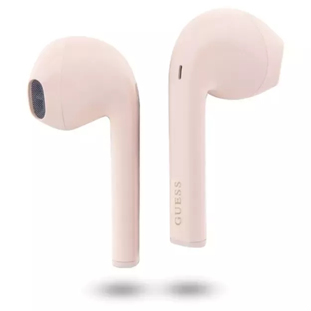 Guess Classic EST Logo TWS Bluetooth headphones + docking station - pink 5