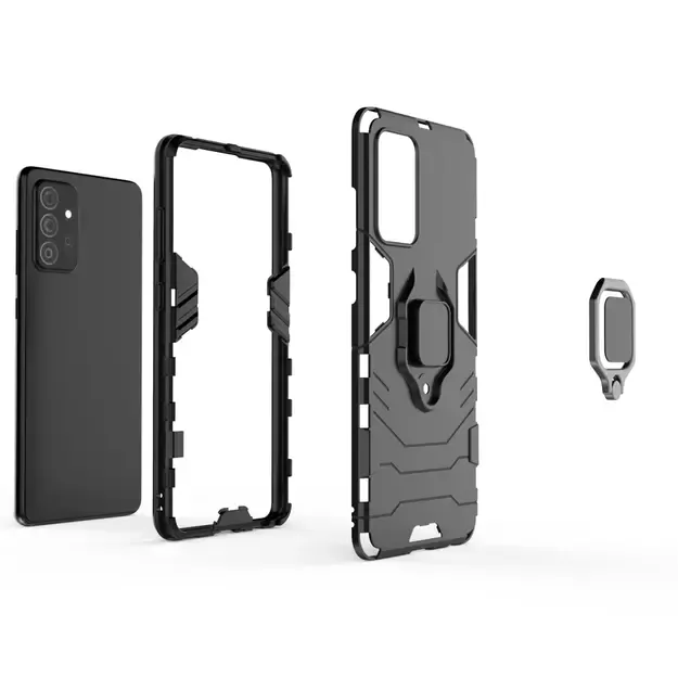 Ring Armor Case Kickstand Tough Rugged Cover for Samsung Galaxy A72 4G blue 11