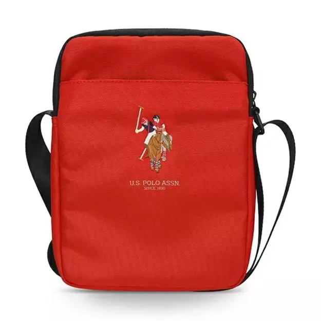 US Polo Torba USTB10PUGFLRE 10  czerwona /red
