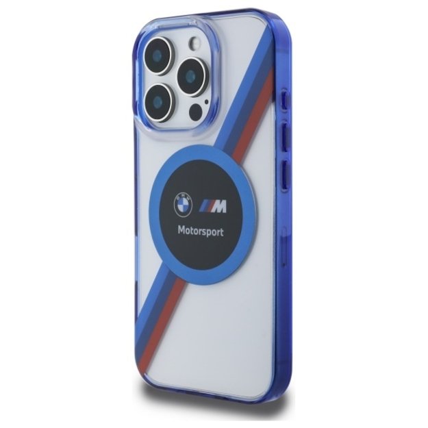 BMW BMHMP16X23HTPUT iPhone 16 Pro Max 6.9&quot  transparent hardcase Motosport IML Circle MagSafe 1