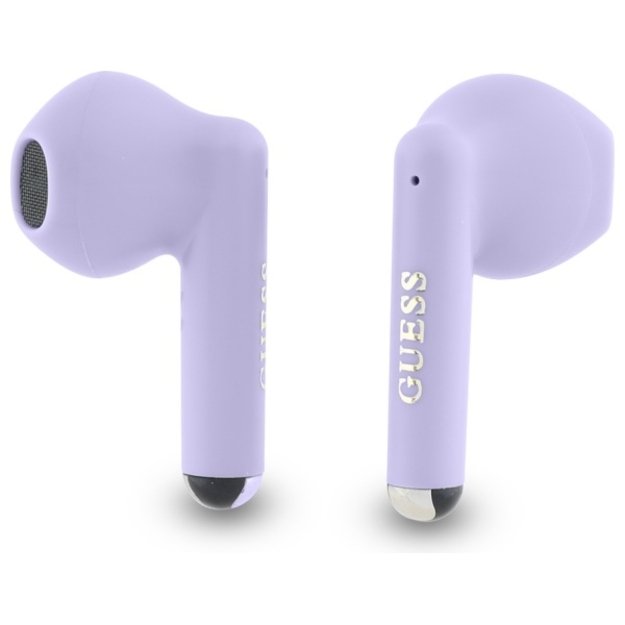 Guess Bluetooth headphones GUTWSJ14ESGU TWS + docking station purple/purple Printed Classic Logo 1