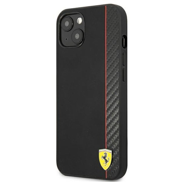 Ferrari FESAXHCP13SBK iPhone 13 mini 5.4&quot  black/black hardcase On Track Carbon Stripe 1
