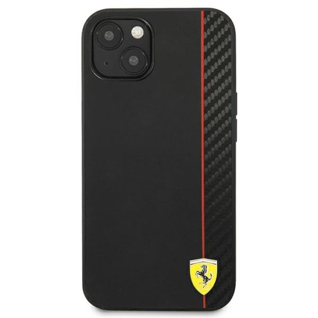 Ferrari FESAXHCP13SBK iPhone 13 mini 5.4&quot  black/black hardcase On Track Carbon Stripe 2