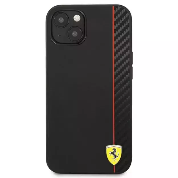Ferrari FESAXHCP13SBK iPhone 13 mini 5.4&quot  black/black hardcase On Track Carbon Stripe 9