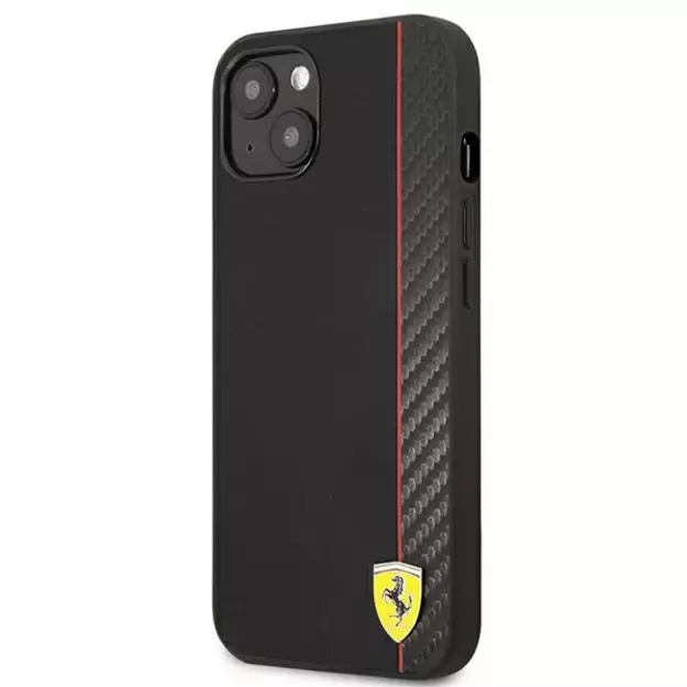 Ferrari FESAXHCP13SBK iPhone 13 mini 5.4&quot  black/black hardcase On Track Carbon Stripe 8