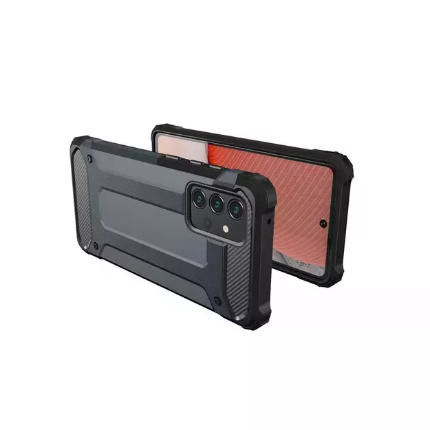 Hybrid Armor Case Tough Rugged Cover for Samsung Galaxy A72 4G silver 2