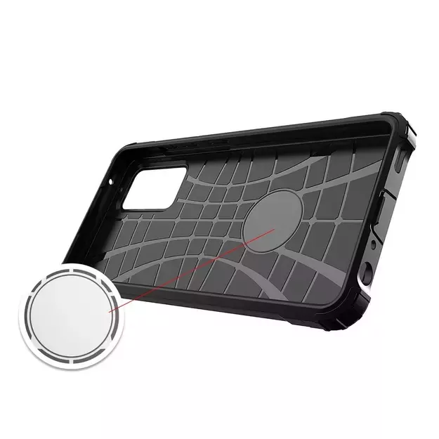 Hybrid Armor Case Tough Rugged Cover for Samsung Galaxy A72 4G silver 5